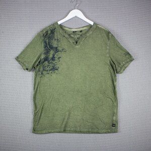 Buffalo David Bitton Eagle Y2K Grunge Tee Mens Large